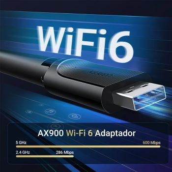UGREEN AX900 USB High-Gain Dual Band Wi-Fi Adapter | CM763 — 2