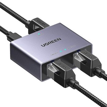 UGREEN Gigabit Ethernet Splitter 1 to 2 | NW301, Gray — 2