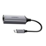 UGREEN Adapter Type-C 3.1 to RJ45 Gigabit Ethernet Thunderbolt 3 CM199, Space Gray