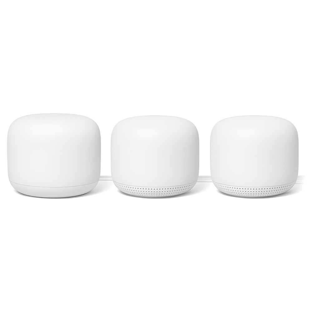 Google Nest WiFi Router and Point (3 pack) White Google Nest WiFi Router and Point (3 pack) White