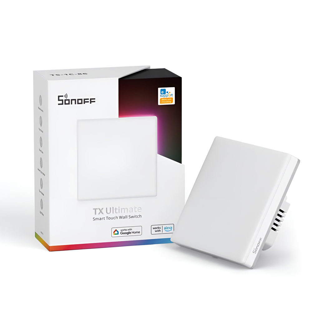 Sonoff Wi-Fi Smart Touch Wall Switch TX Ultimate 1-Gang (Neutral Wire), White Sonoff Wi-Fi Smart Touch Wall Switch TX Ultimate 1-Gang (Neutral Wire), White — 3