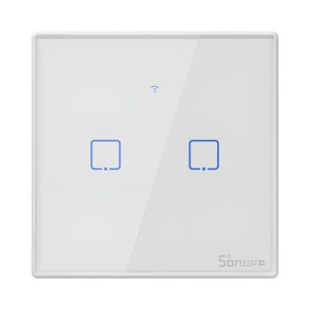 Sonoff Wi-Fi Smart Touch Wall Switch TX Series 2-Gang (Neutral Wire), White — 2
