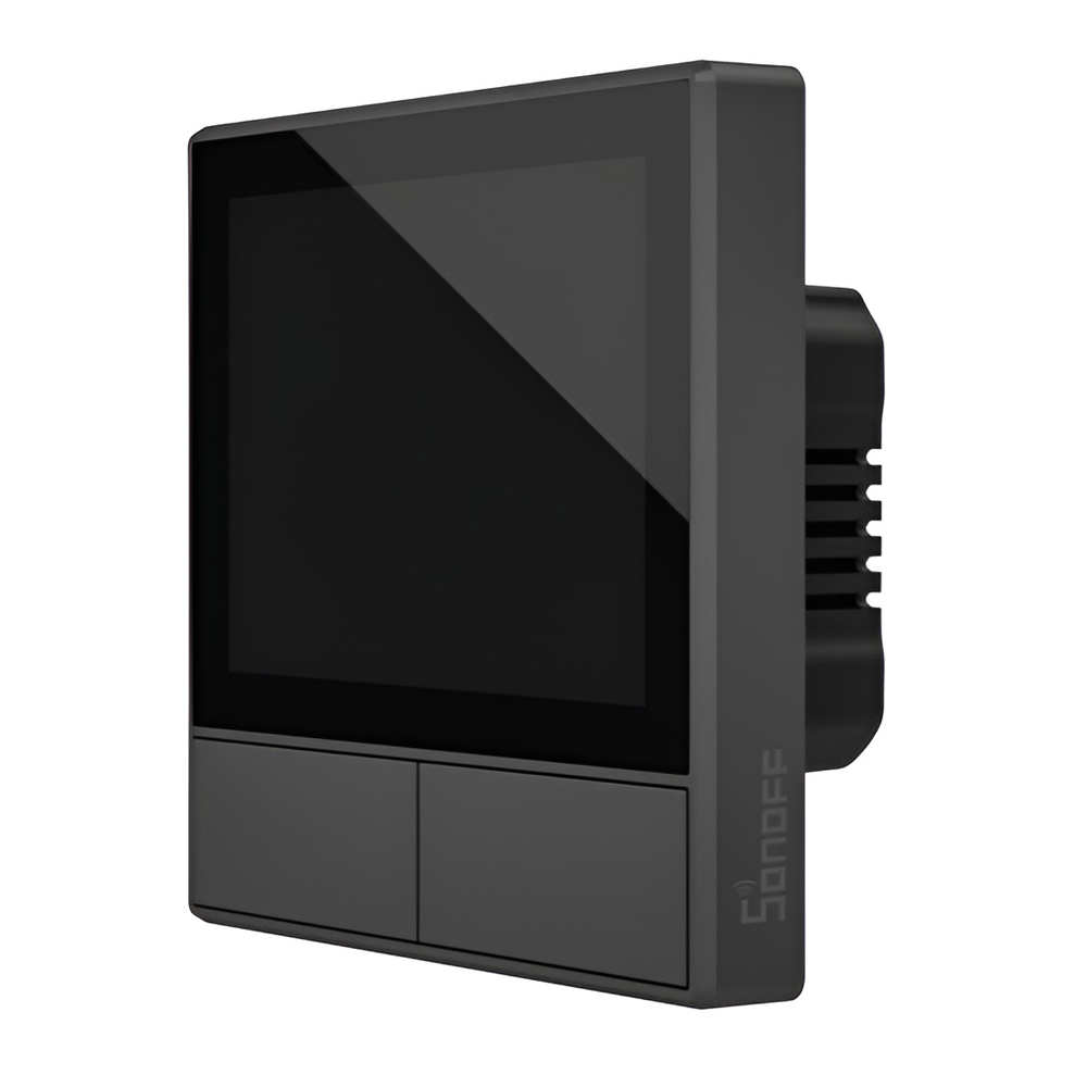 Sonoff Wi-Fi Dual-Channel Smart Scene Wall Switch NSPanel (Neutral Wire), Black Sonoff Wi-Fi Dual-Channel Smart Scene Wall Switch NSPanel (Neutral Wire), Black