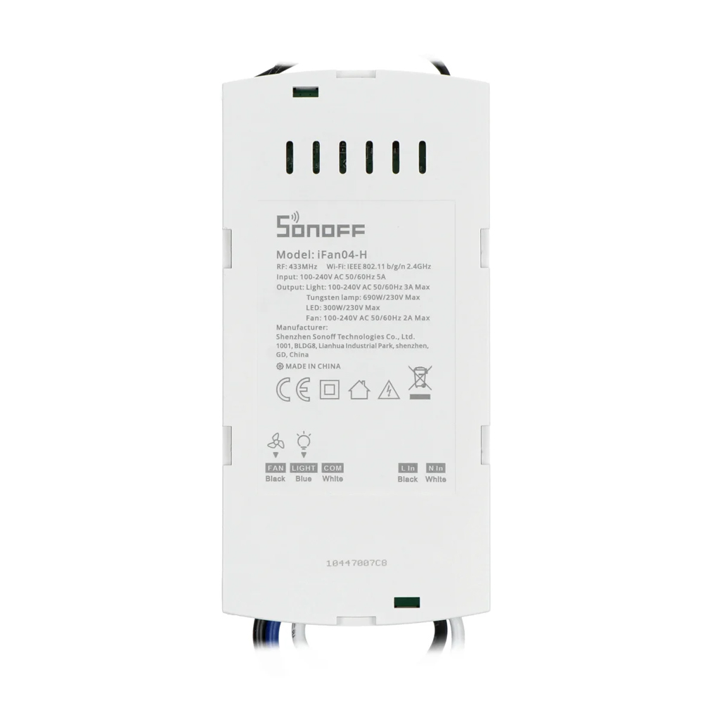 Sonoff Wi-Fi Ceiling Fan And Light Controller iFan04-H Sonoff Wi-Fi Ceiling Fan And Light Controller iFan04-H — 2