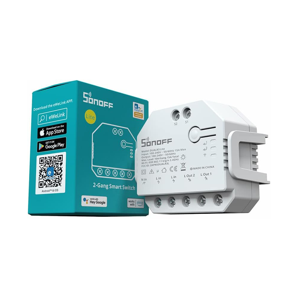 Sonoff Wi-Fi 2-Gang Smart Switch DUALR3 Lite Sonoff Wi-Fi 2-Gang Smart Switch DUALR3 Lite — 3