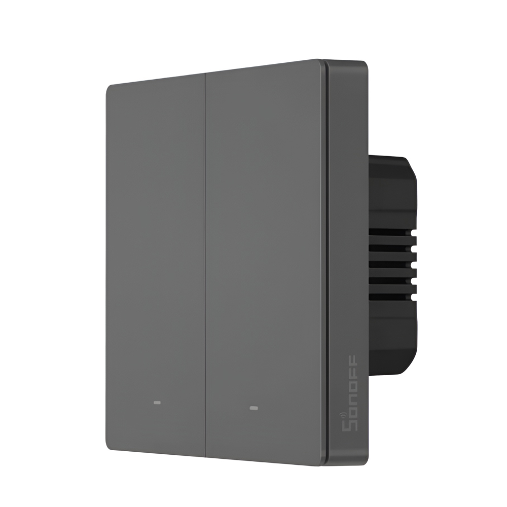 Sonoff Wi-Fi Smart Wall Switch SwitchMan M5 2-Gang (Neutral Wire), Dim Gray Sonoff Wi-Fi Smart Wall Switch SwitchMan M5 2-Gang (Neutral Wire), Dim Gray