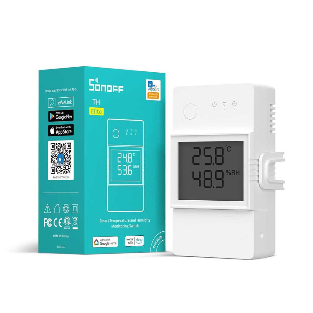 Sonoff Wi-Fi Smart Temperature and Humidity Monitoring Switch TH Elite THR316D 16A Sonoff Wi-Fi Smart Temperature and Humidity Monitoring Switch TH Elite THR316D 16A — 3