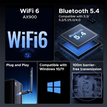 UGREEN AX900 Wi-Fi 6 Bluetooth USB Wireless Adapter | CM845 — 2