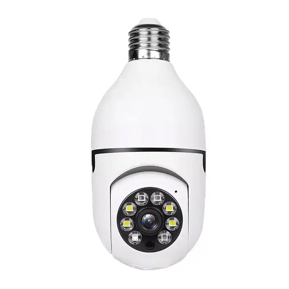 Bulb E27 Wi-Fi Smart Camera 2MP 1080P App Tuya, White Bulb E27 Wi-Fi Smart Camera 2MP 1080P App Tuya, White