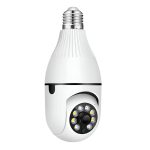 Bulb E27 Wi-Fi Smart Camera 2MP 1080P App Tuya, White