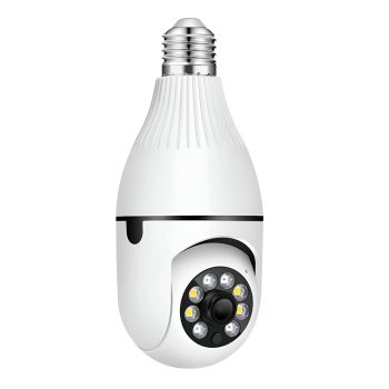 Bulb E27 Wi-Fi Smart Camera 2MP 1080P App Tuya, White — 2