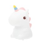 Cute Series Unicorn Silicone Night Light, White
