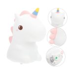 Cute Series Unicorn Silicone Night Light, White