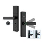 Smart Lock with Fingerprint Outdoor, Password. Tuya APP G518, Black