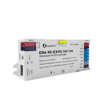 Gledopto Elite 4D-EXMU Advanced ESP32 WLED Digital LED Controller RGB/RGBW/RGBCCT with 4-output, LAN (GL-C-618WL), DC5~24V,max 15A output, max 800ICs — 2