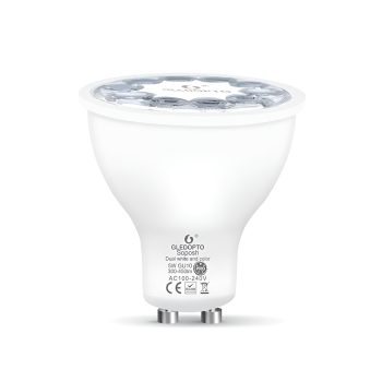 Gledopto ZigBee 3.0 GU10 LED Spotlight RGB+CCT 5W (Beam angle 30°, 450lm, CRI>80) (GL-S-006P) — 2
