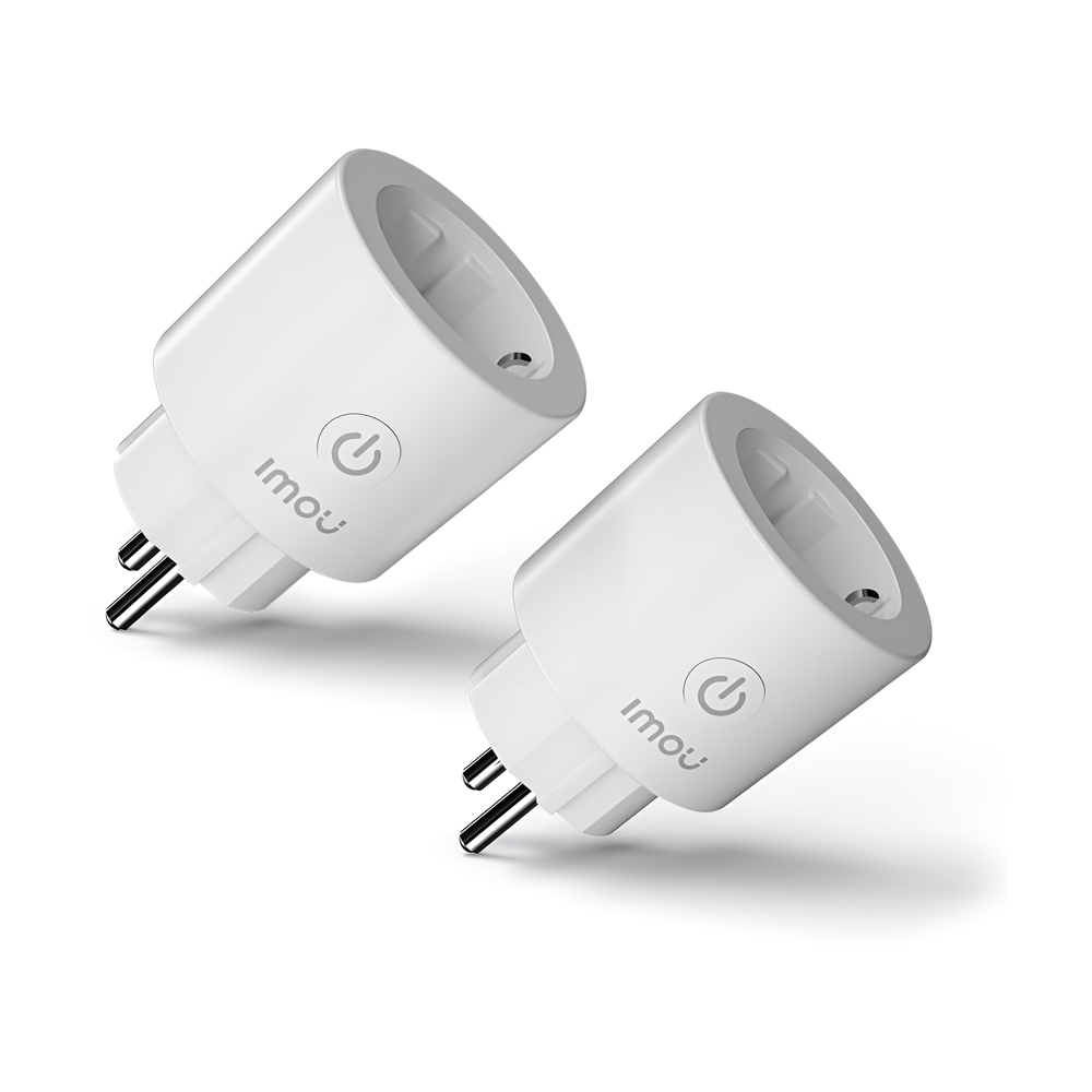 imou Smart Plug with Energy Monitoring Wi-Fi/Matter 220-240V 16A (2pcs), White imou Smart Plug with Energy Monitoring Wi-Fi/Matter 220-240V 16A (2pcs), White