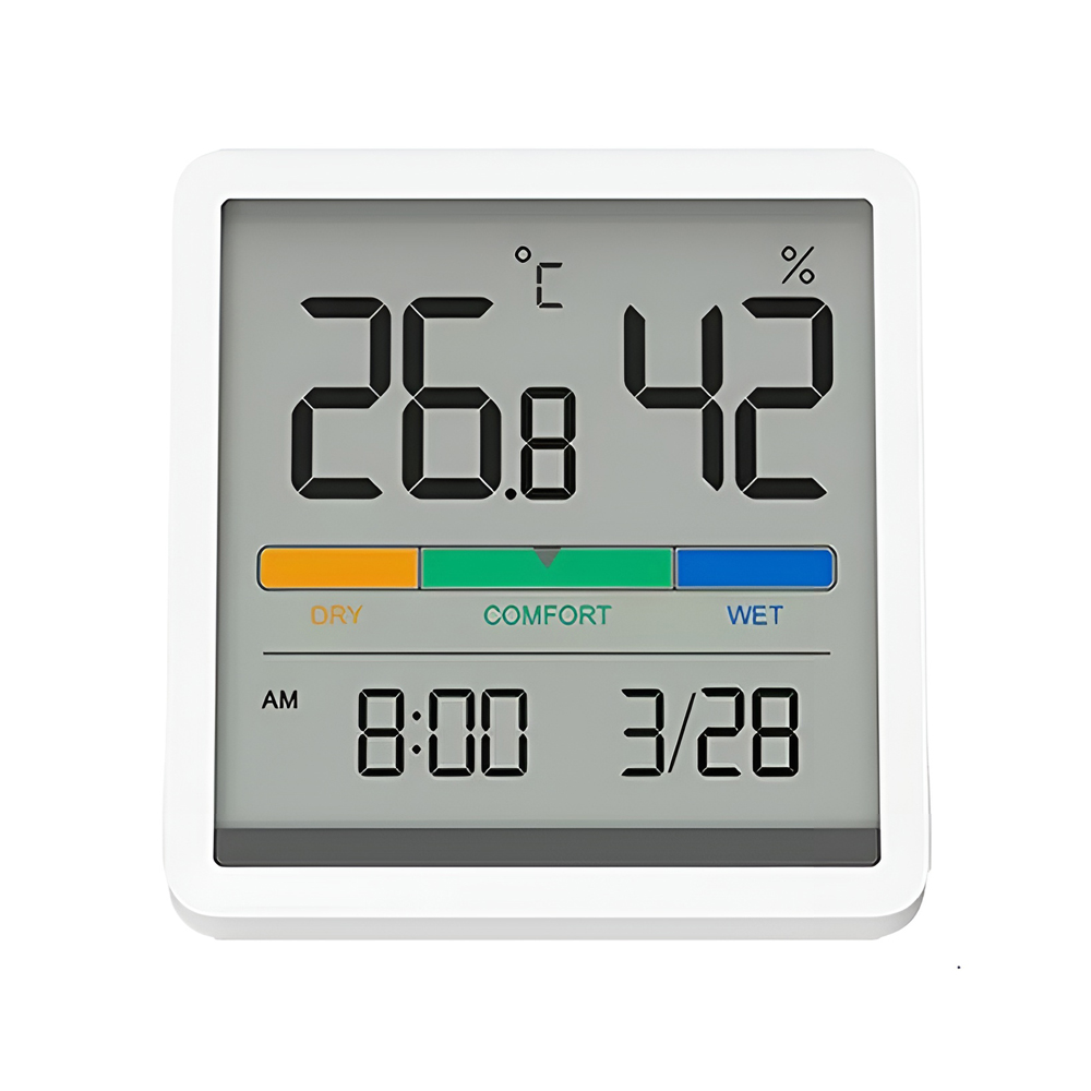 MIIIW Comfort Temperature and humidity clock, White MIIIW Comfort Temperature and humidity clock, White