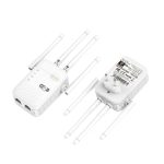 BAVIN Wi-Fi Signal Booster 300Mbps, Single Band (2.4G), 4 External Antennas, Wired/Wireless Connection, White