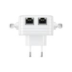 BAVIN Wi-Fi Signal Booster 1200Mbps, Dual Band (2.4G + 5G), 4 External Antennas, AP/Repeater Mode, White