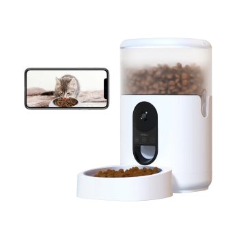 imou Smart Pet Food Feeder 2.5K Panoramic View 4L PF1, White — 2