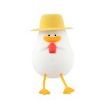 Cute Series Night Light Duck With A Hat, White