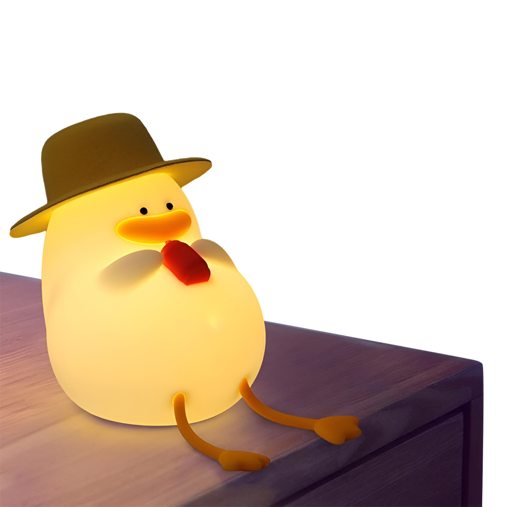 Cute Series Night Light Duck With A Hat, White Cute Series Night Light Duck With A Hat, White — 3