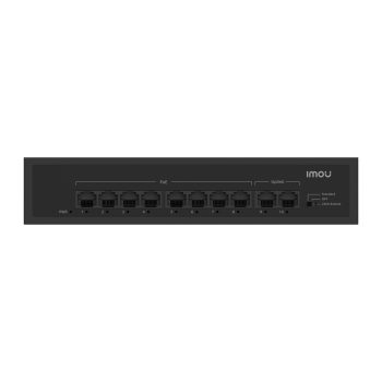 imou Switch 8 Ports PoE& 2 Ports Uplink 65W 250m SF110P, Black — 2