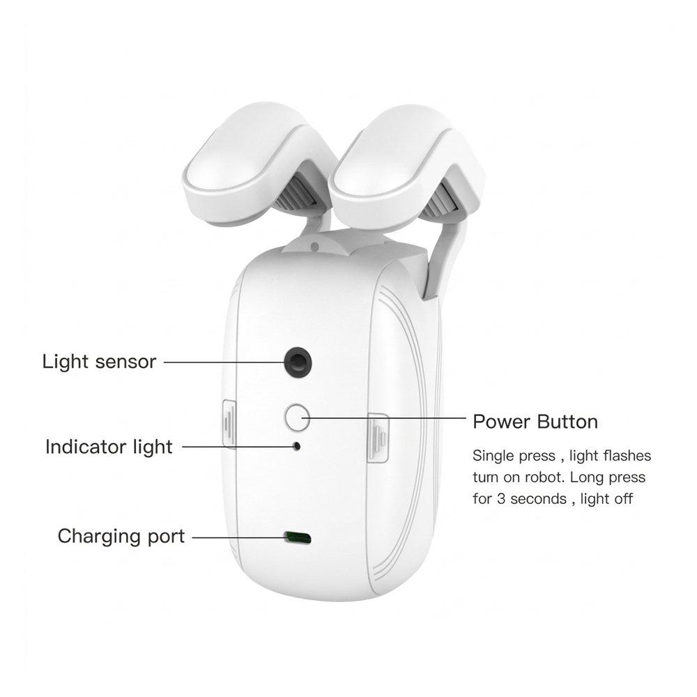 Smart Curtain Motor Electric Cornice WiFi Rechargeable 4000mAh, White Smart Curtain Motor Electric Cornice WiFi Rechargeable 4000mAh, White — 2