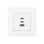 Moes Star Ring Socket 30W GAN 3 Ports (2*Type C+1*USB-A), White