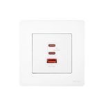 Moes Star Ring Socket 65W GAN 3 Ports (2*Type C+1*USB-A), White