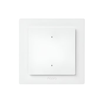 Aqara Zigbee/ Thread Light Switch H2 EU ( 2 Buttons, 1 Channels), White