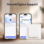Aqara Zigbee/ Thread Light Switch H2 EU ( 2 Buttons, 1 Channels), White