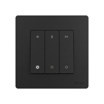 Moes Zigbee + RF Star Ring Curtain Switch 3A (Neutral Required), Grey