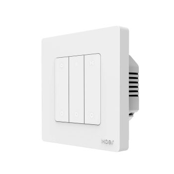 Moes Zigbee + RF Star Ring Curtain Switch 3A (Neutral Required), White — 2