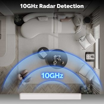 Moes Zigbee Smart Switch 1 Gang with Human Presence mmWare Radar 10GHz (Neutral Optional), White — 2