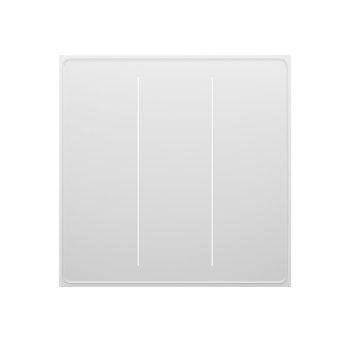 Moes Zigbee Star Feather Smart Push Button Switch 3 Gang (Neutral Wire), White