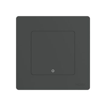 Moes Zigbee Star Ring Smart Push Button Switch 1 Gang (Neutral Optional), Grey