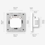 Moes Zigbee Star Ring Smart Push Button Switch 1 Gang (Neutral Optional), Grey