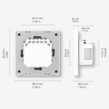 Moes Zigbee Star Ring Smart Push Button Switch 1 Gang (Neutral Required), White — 2