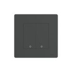 Moes Zigbee Star Ring Smart Push Button Switch 2 Gang (Neutral Required), Grey