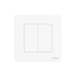 Moes Zigbee Star Ring Smart Push Button Switch 2 Gang (Neutral Required), White