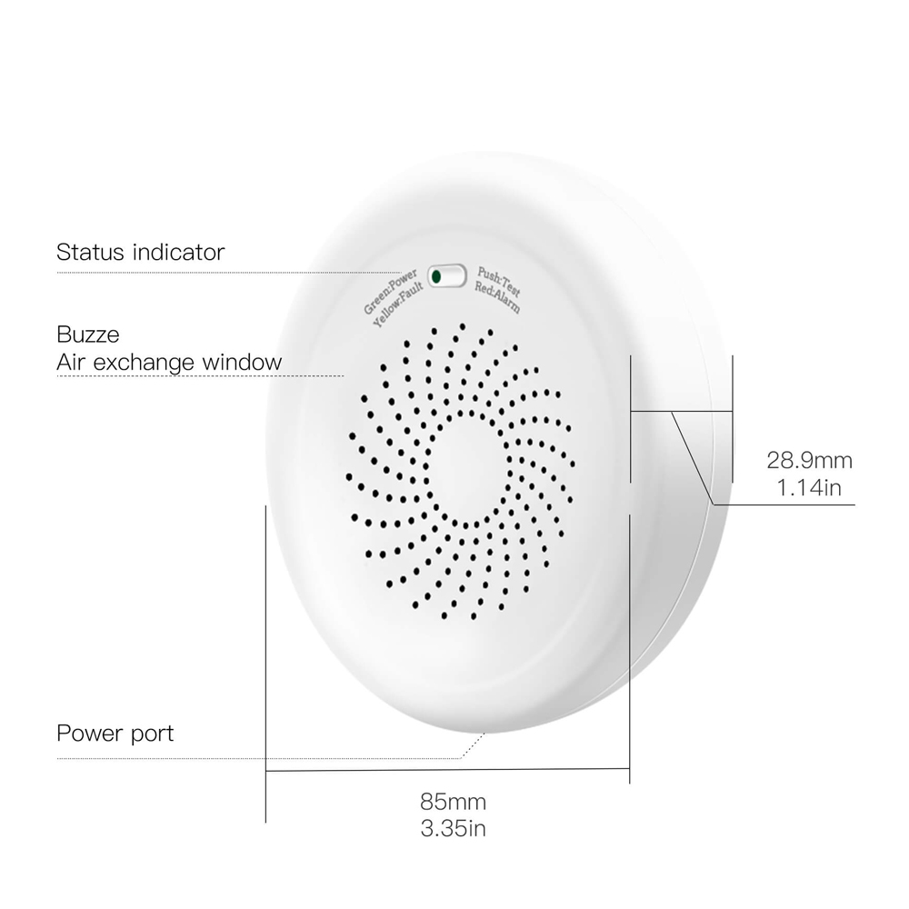Moes ZigBee Smart Gas Leakage Detector Combustible Sensor Moes ZigBee Smart Gas Leakage Detector Combustible Sensor — 2