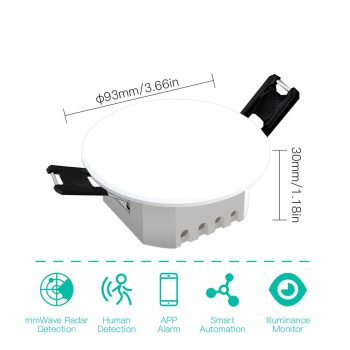 Moes ZigBee Smart Human Presence Detector, PIR mm Wave Radar Detection, Sensor Ceiling Mount — 2