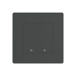Moes Zigbee Star Ring Smart Push Button Swicth 2 Gang CR2032, Grey