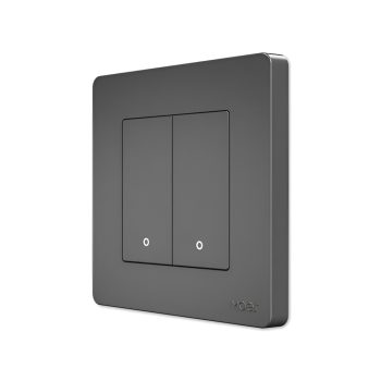 Moes Zigbee Star Ring Smart Push Button Swicth 2 Gang CR2032, Grey — 2