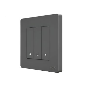 Moes Zigbee Star Ring Smart Push Button Swicth 3 Gang CR2032, Grey — 2