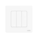 Moes Zigbee Star Ring Smart Push Button Swicth 3 Gang CR2032, white