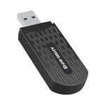 Adapter WiFi 6.0 USB-A, 1800 Mbps, Dual-Band (2.4GHz / 5GHz), Black