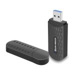 Adapter WiFi 6.0 USB-A, 1800 Mbps, Dual-Band (2.4GHz / 5GHz), Black